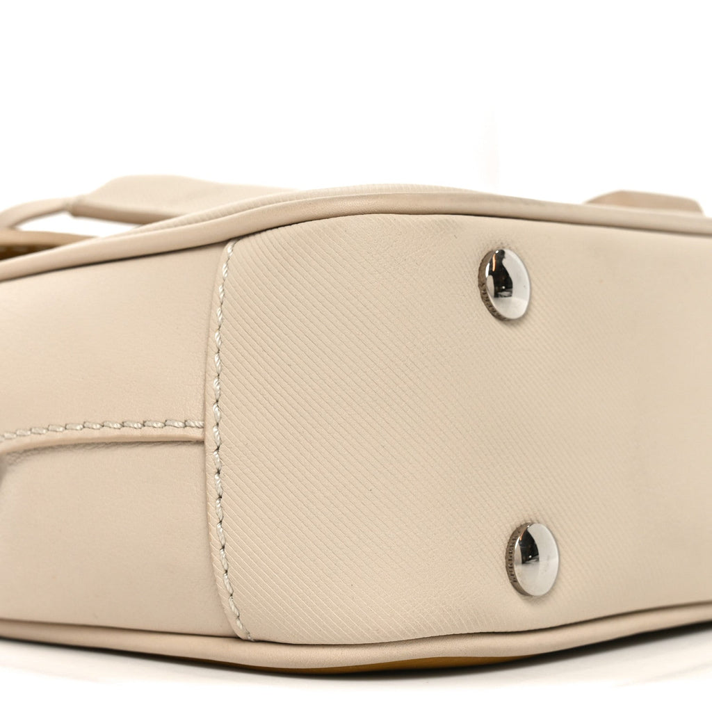 Trench Calfskin Small DK88 Top Handle Bag Limestome Ochre Yellow