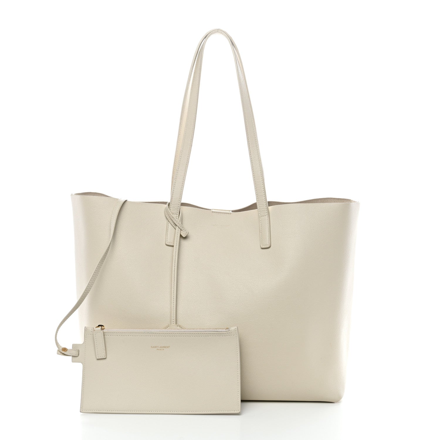 Calfskin Large Shopping Tote Porcellana
