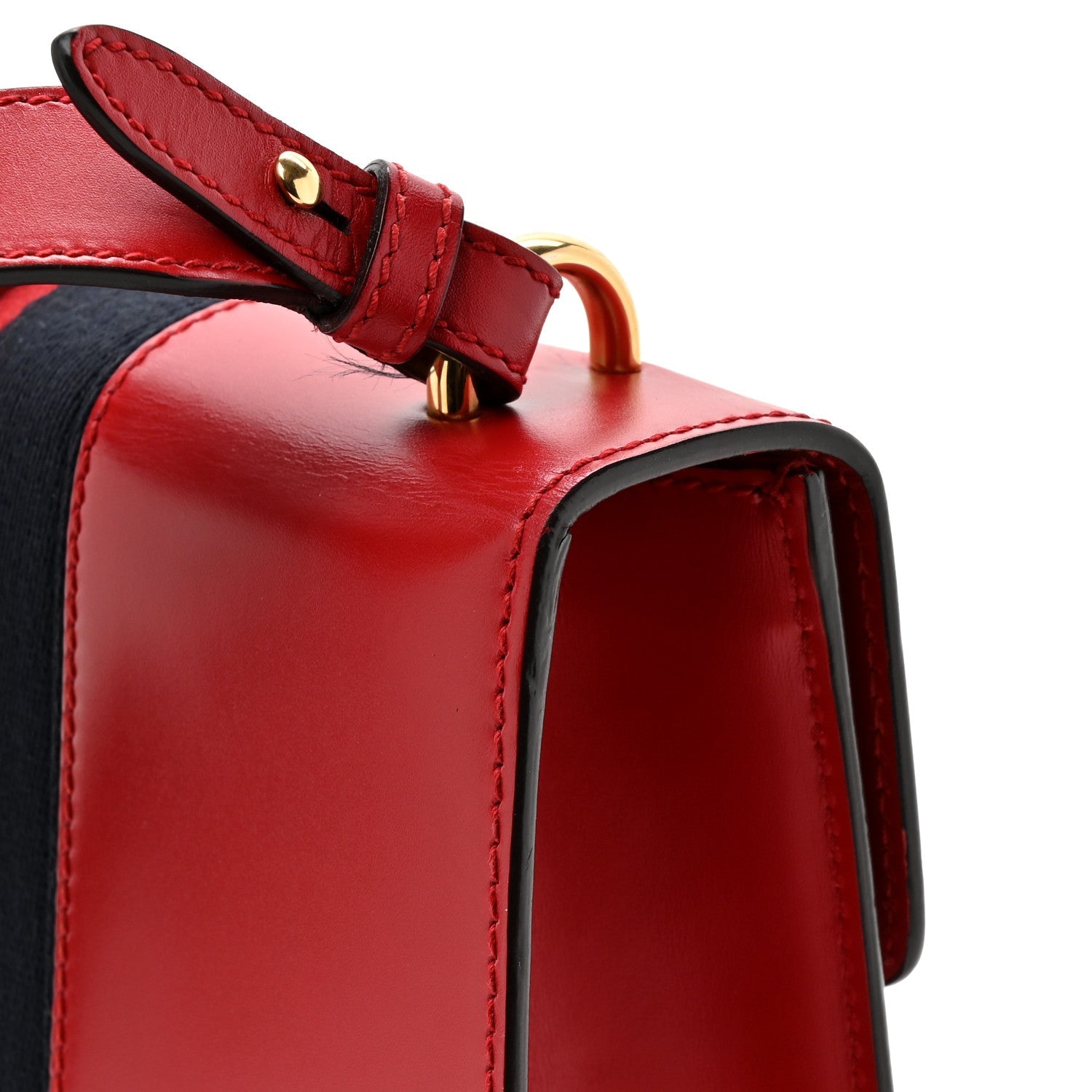 Calfskin Small Sylvie Shoulder Bag Hibiscus Red