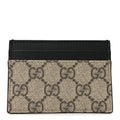GG Supreme Monogram Calfskin  Holder Beige Black