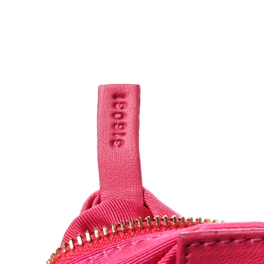 Lambskin Quilted Mini Sugar Flap Shoulder Bag Fuchsia