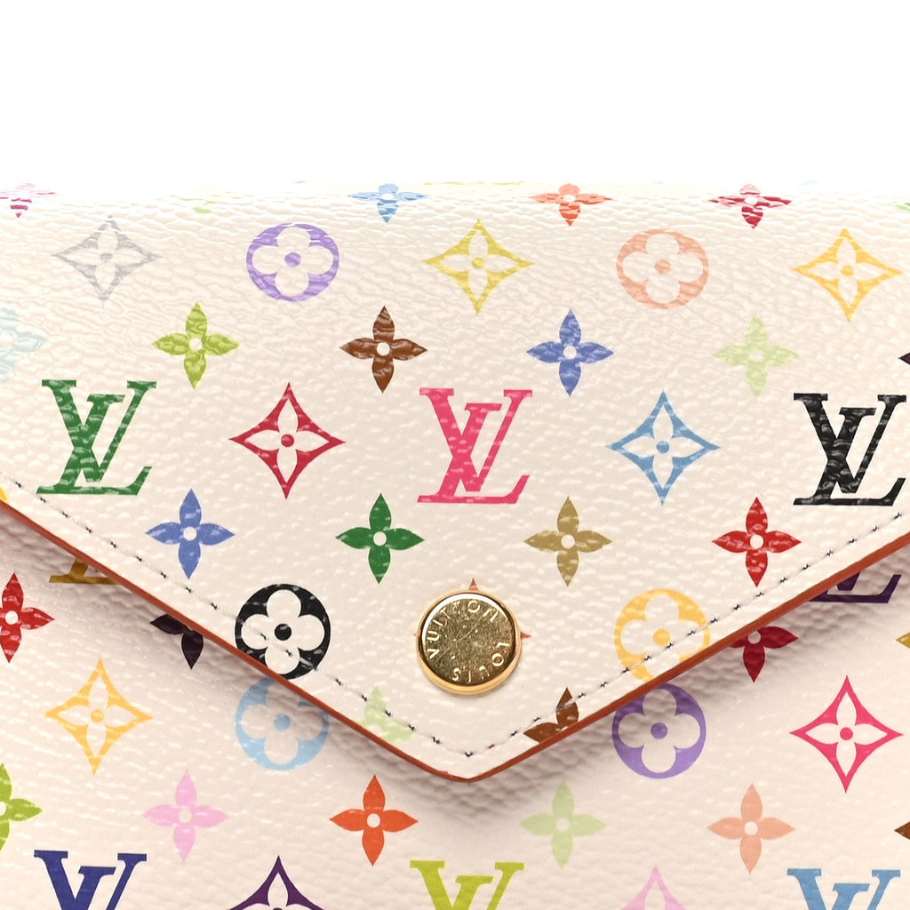 LV x TM Monogram Multicolor Victorine Wallet White