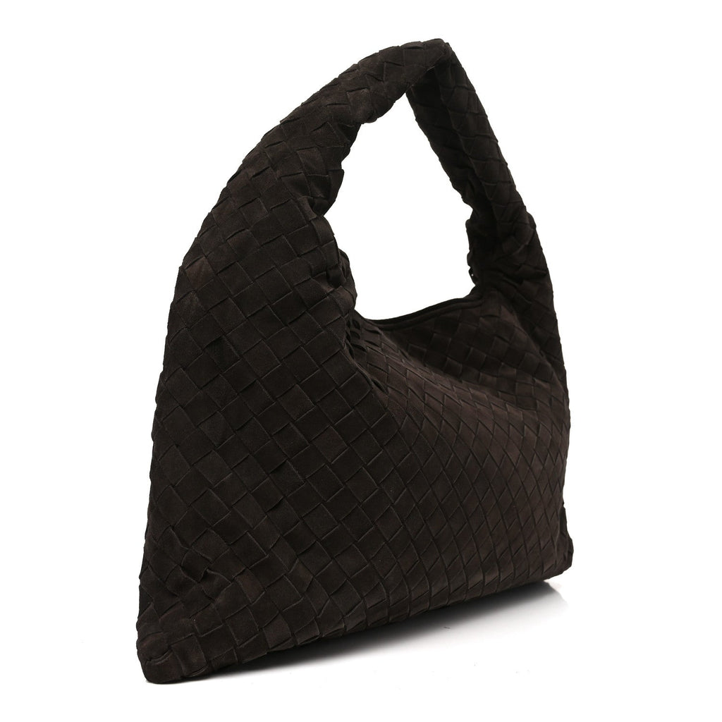 Suede Intrecciato Small Hop Fondant
