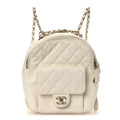 Caviar Quilted Small CC Day Backpack White