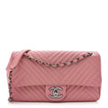 Lambskin Quilted Medium CC Crossing Flap Pink