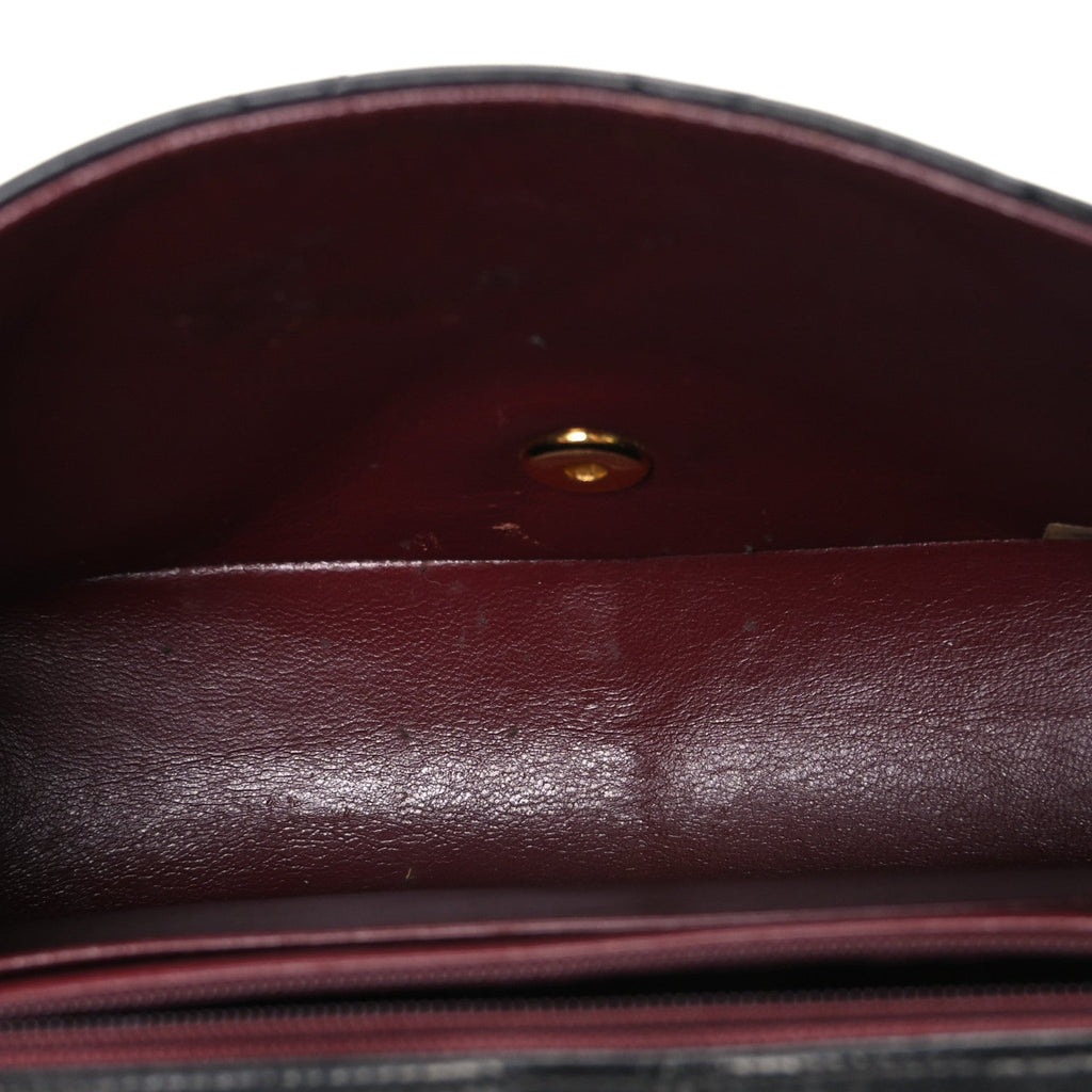Lambskin Quilted Medium Single Flap Black