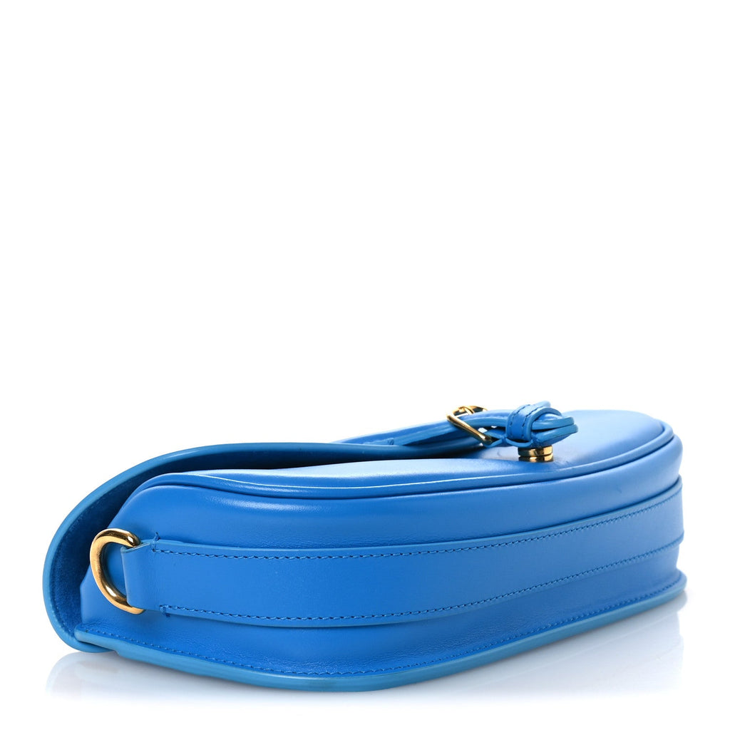 Box Calfskin East West Bobby Bag Reef Blue