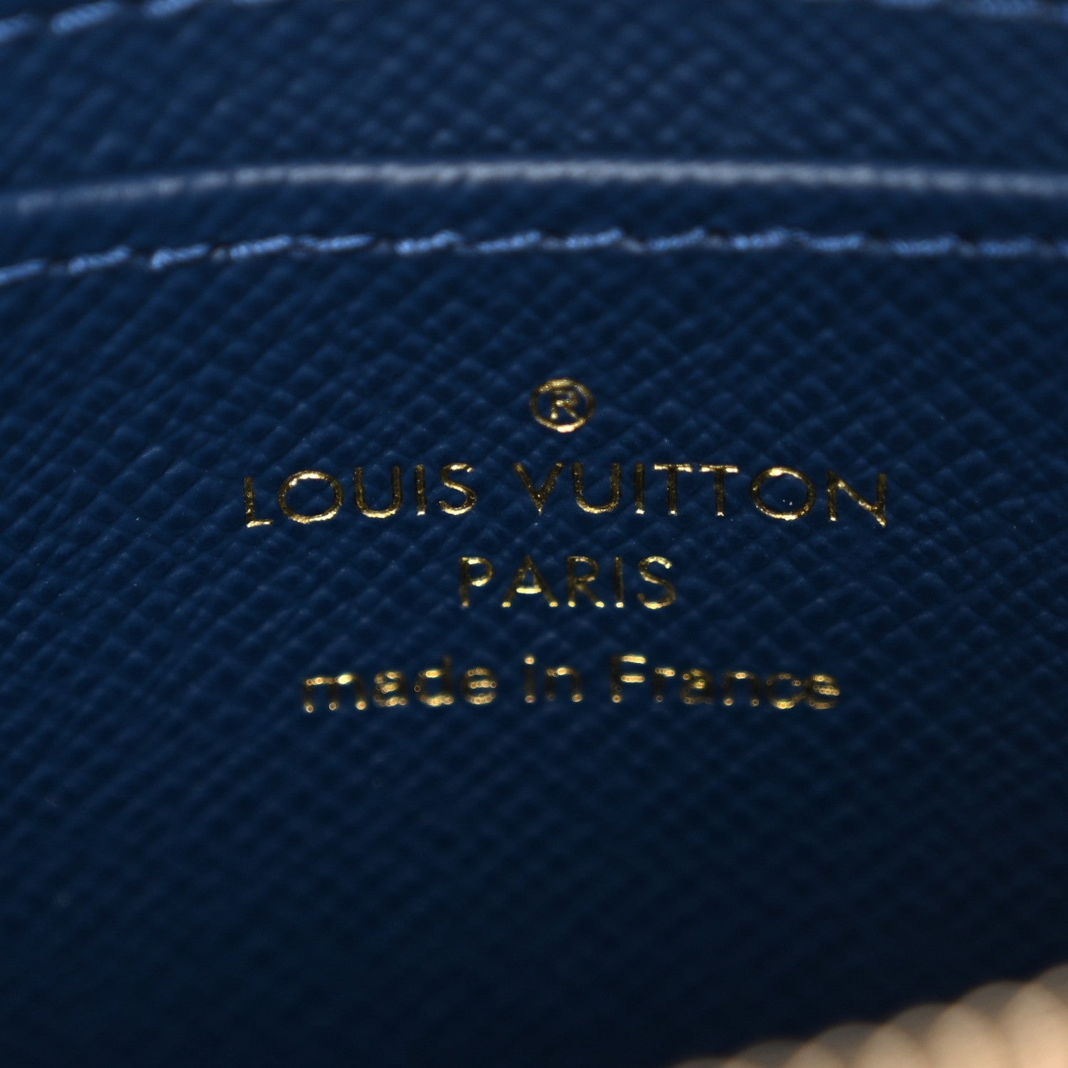 Denim Monogram Jacquard Zippy Coin Purse Bleu
