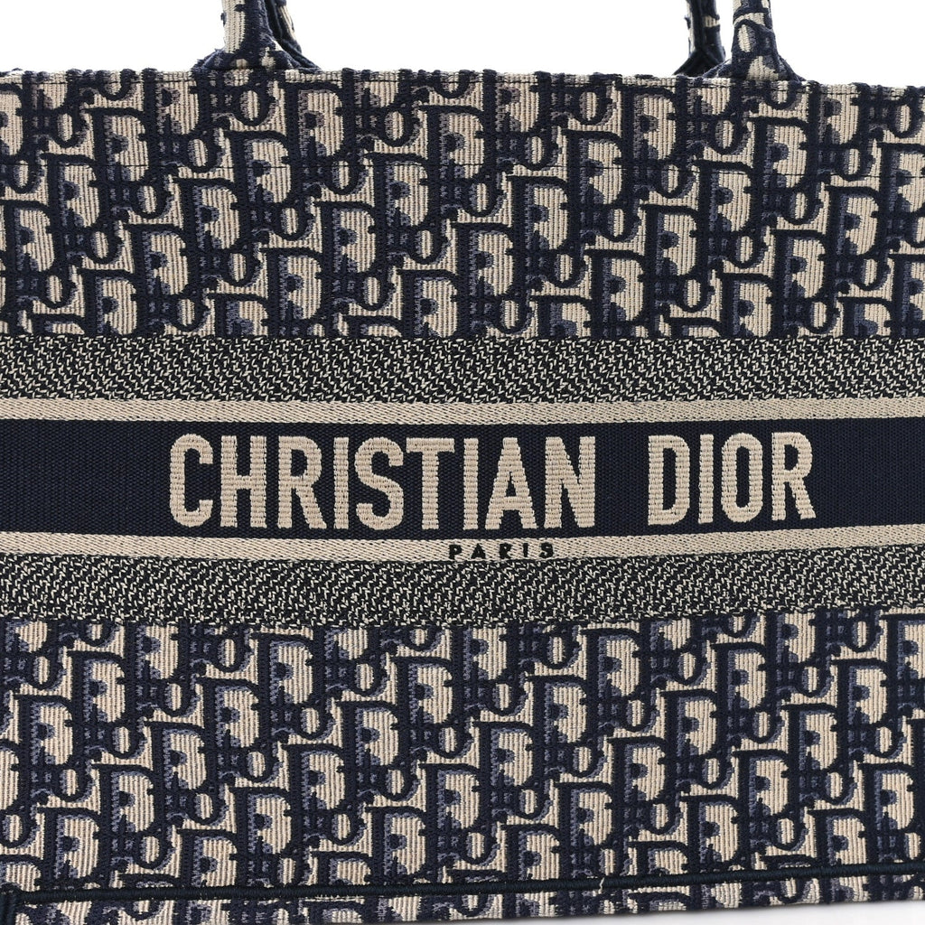 Oblique Medium Book Tote Blue Multicolor