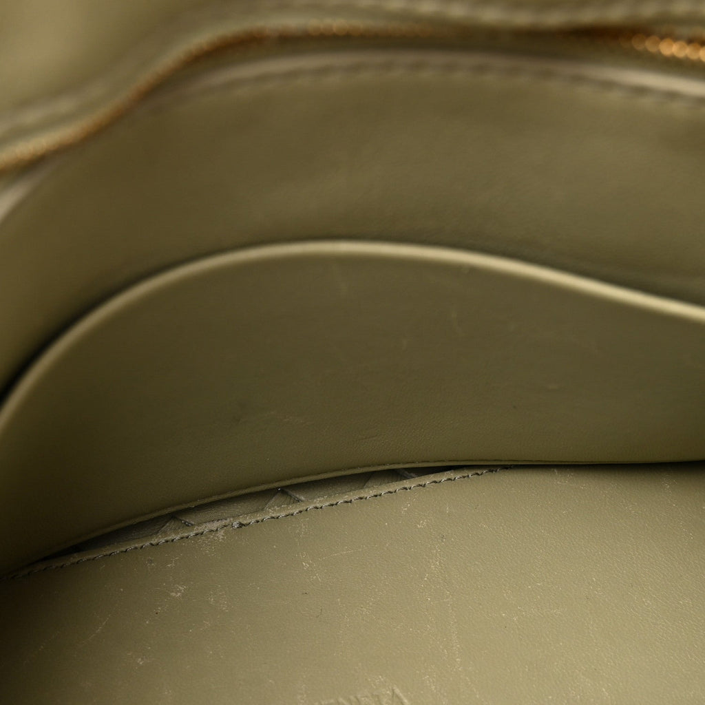 Nappa Intrecciato Small Andiamo Shoulder Bag Travertine