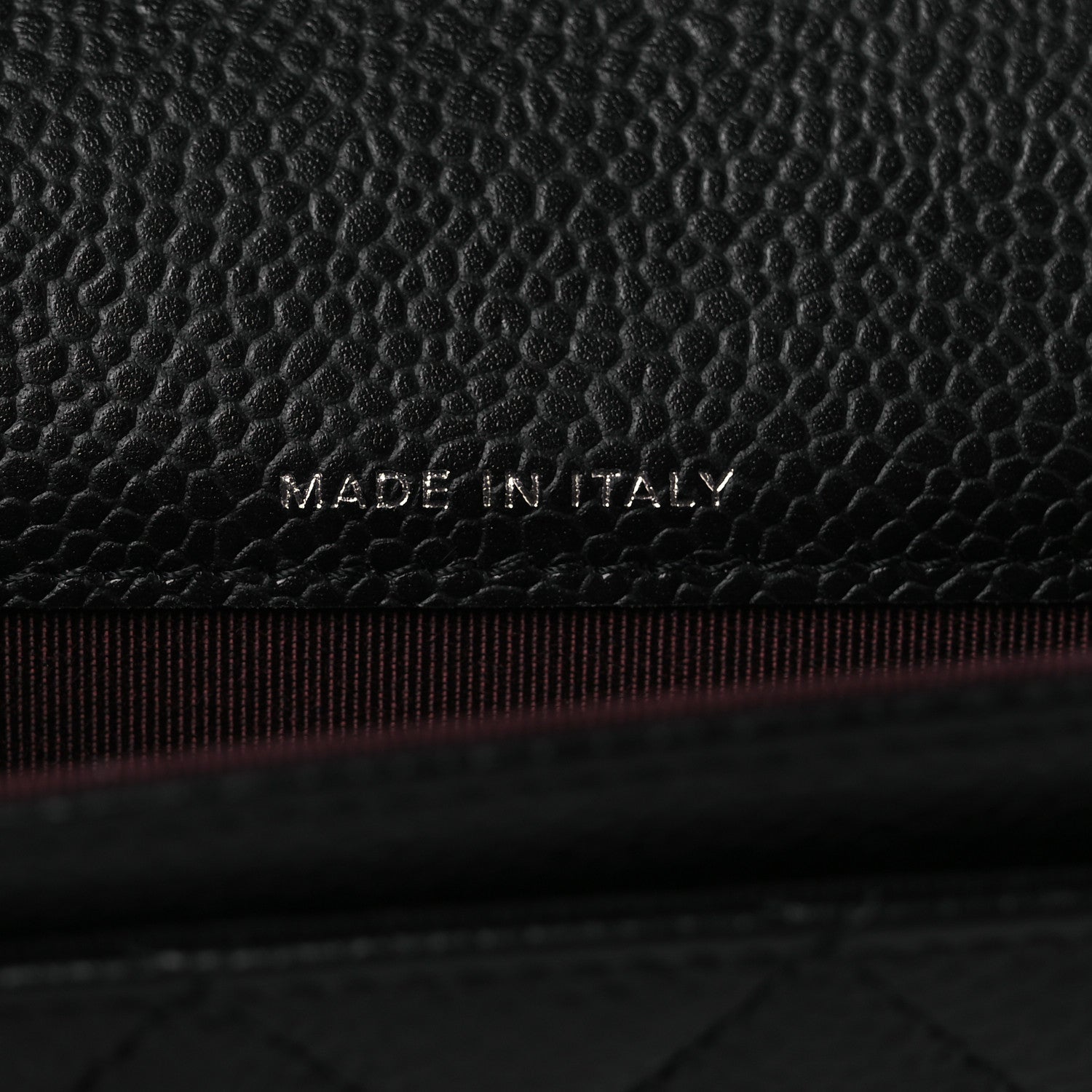 Caviar Quilted Flap  Holder Wallet Black