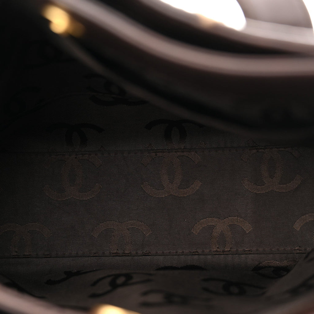 Calfskin Wild Stitch Tote Brown