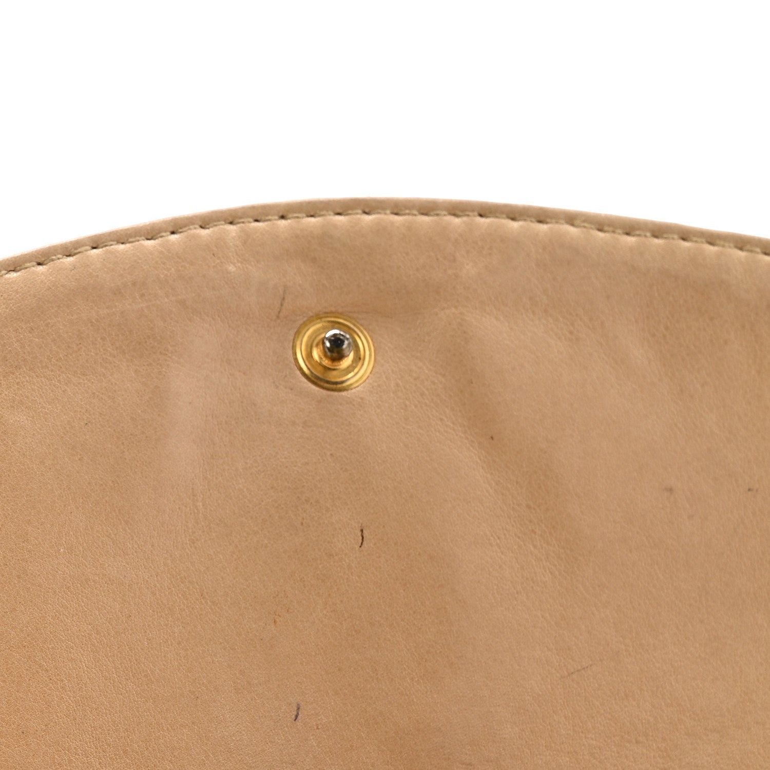 Caviar Timeless CC Compact Flap Wallet Beige