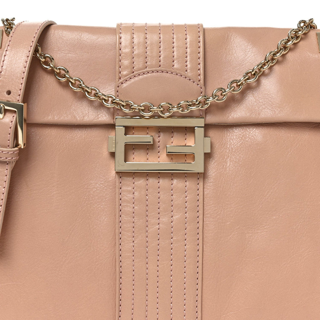 Vitello Acqua Maxi Baguette Shoulder Bag Lilla