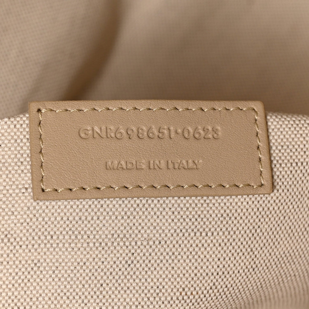 Nubuck Suede Quilted Maxi Icare Shopping Tote Safari Beige