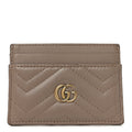 Calfskin Matelasse GG Marmont  Holder Porcelain Rose