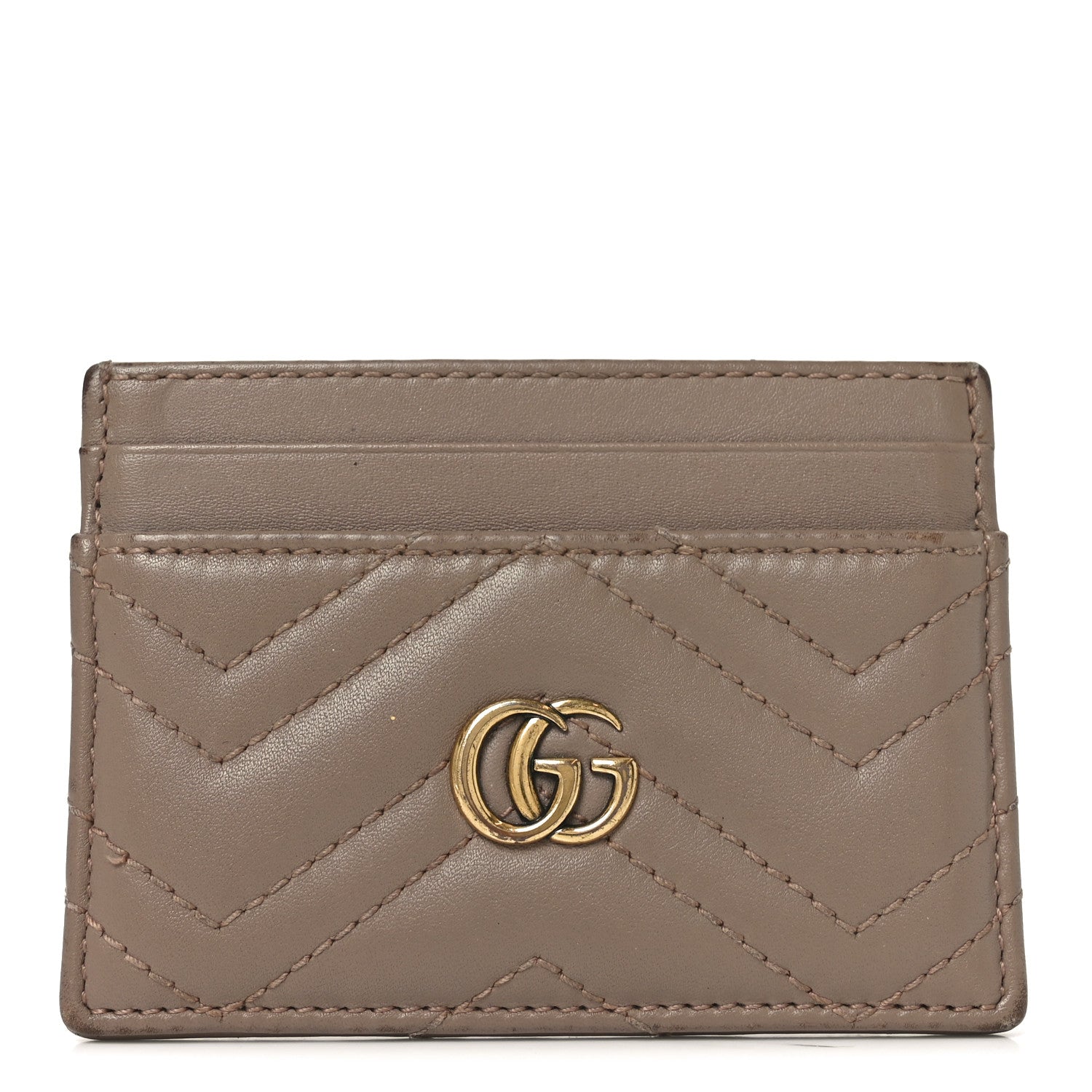 Calfskin Matelasse GG Marmont  Holder Porcelain Rose