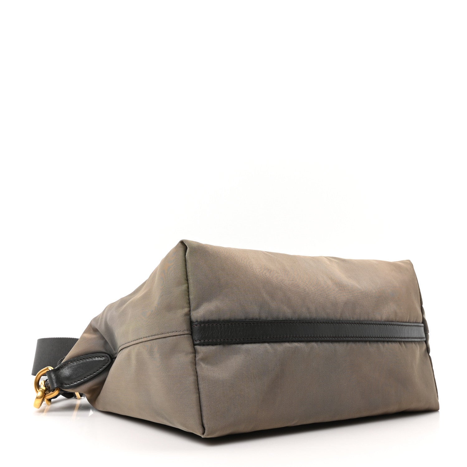 Tessuto Nylon Soft Calf Shopping Tote Ardesia