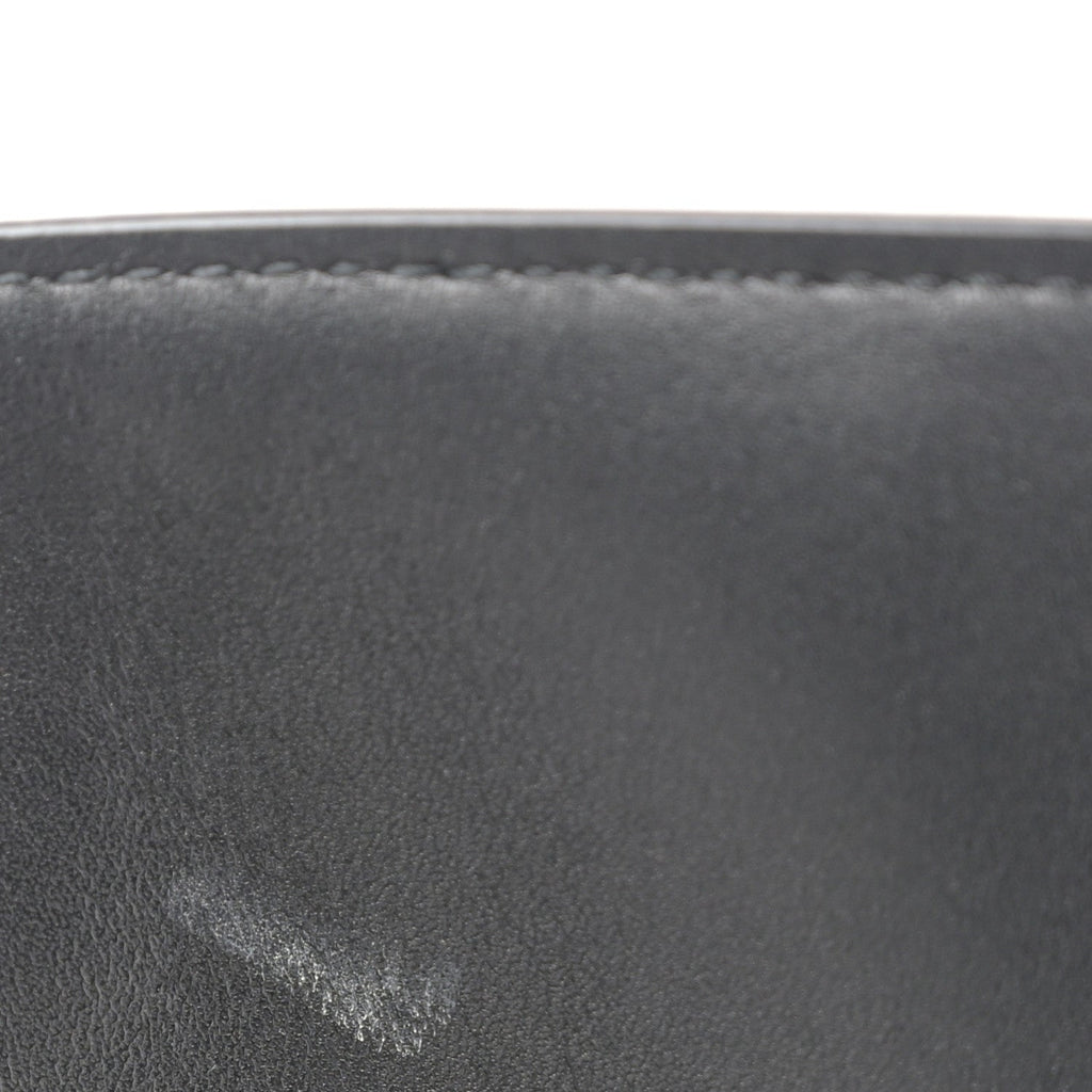 Smooth Calfskin Maxi Trapezoid Shopping Tote Black