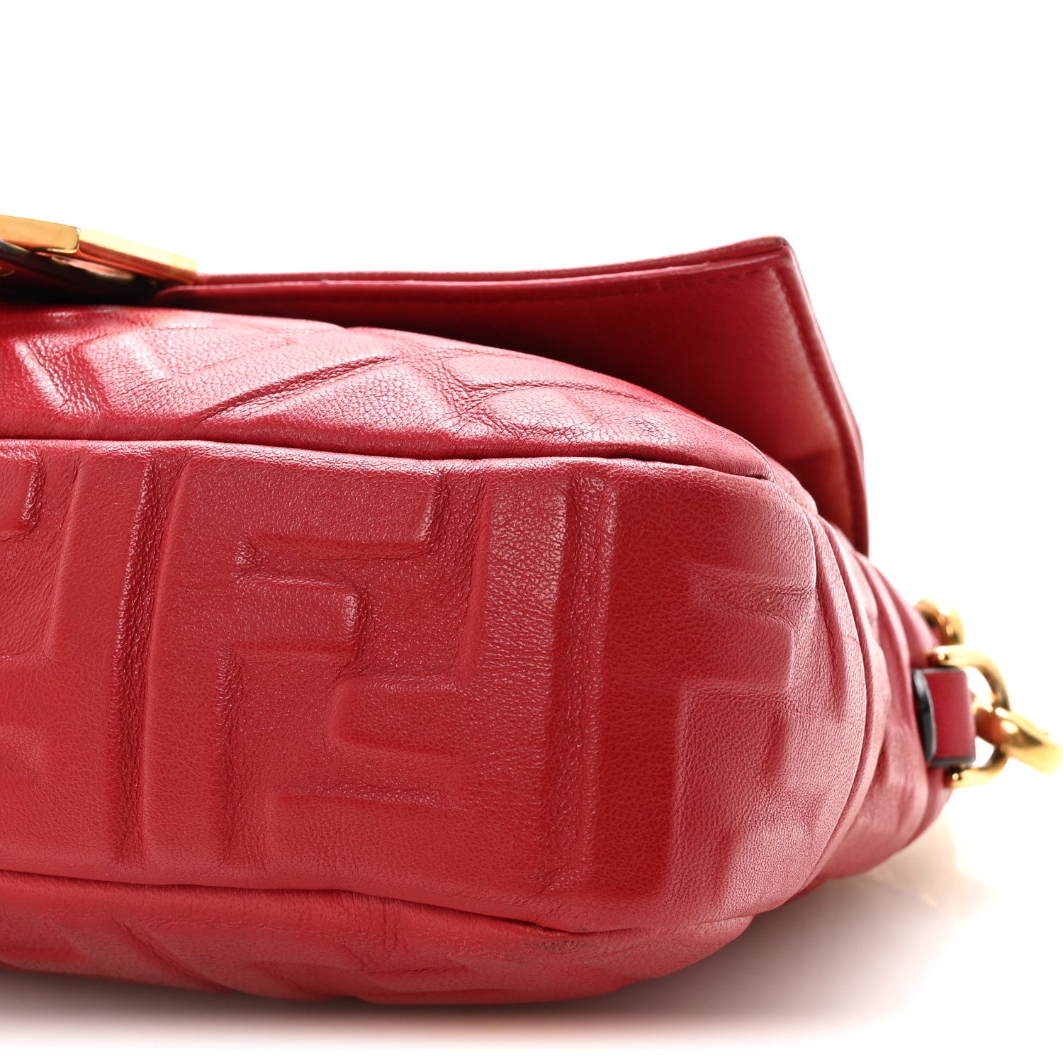 Nappa FF 1974 Embossed Baguette Fragola