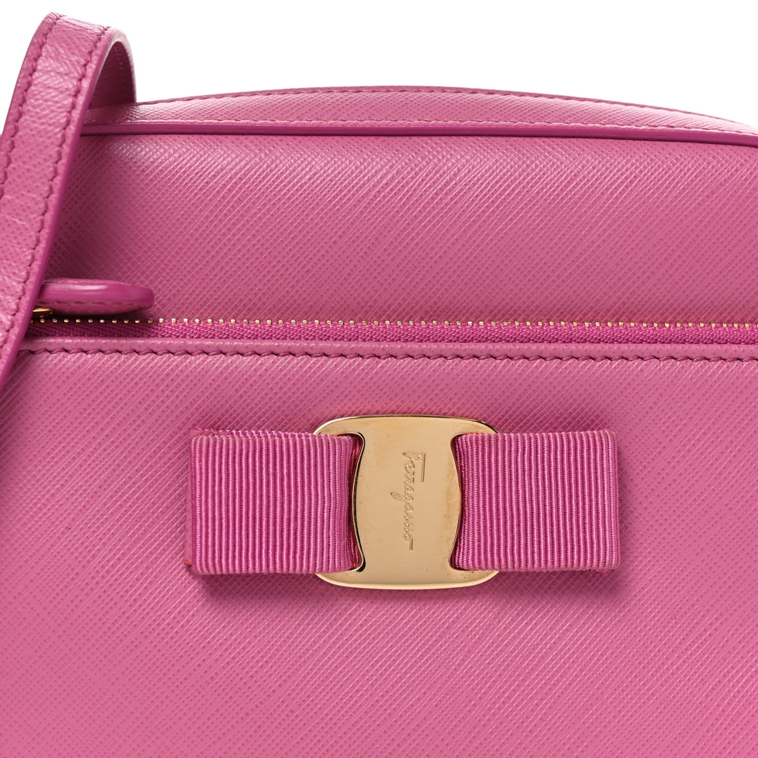 Saffiano Lydia Bow Camera Bag Pink