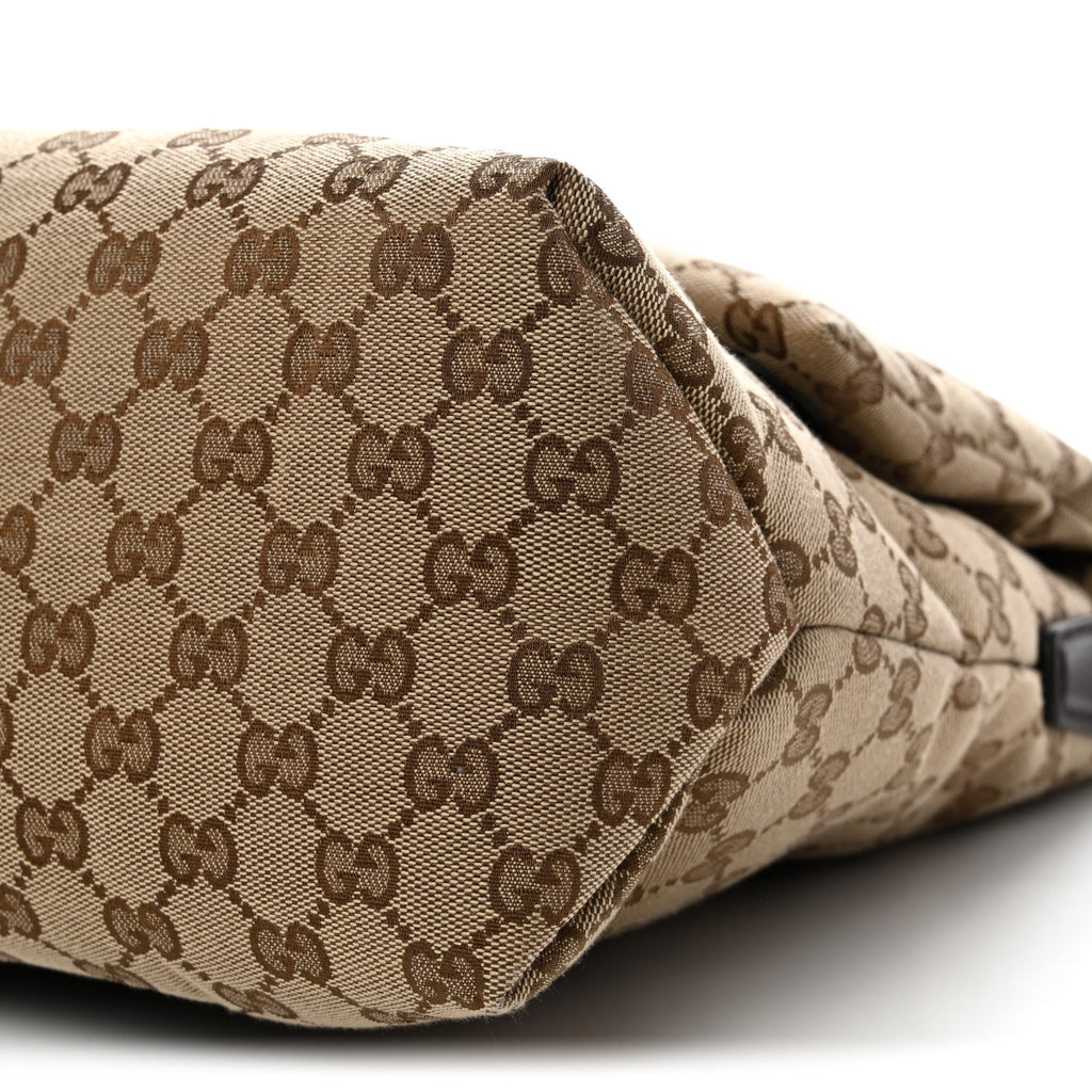 GG Monogram Large Crossbody Bag Dark Brown