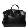 Shiny Lord Calfskin Medium Antigona Black