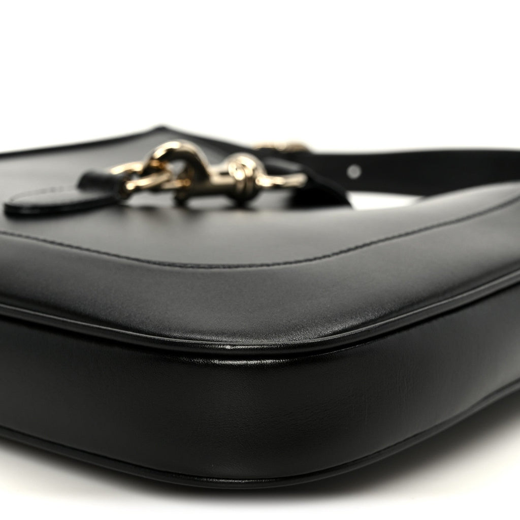 Boarded Dyana Lux Calfskin Medium Jackie 1961 Hobo Black
