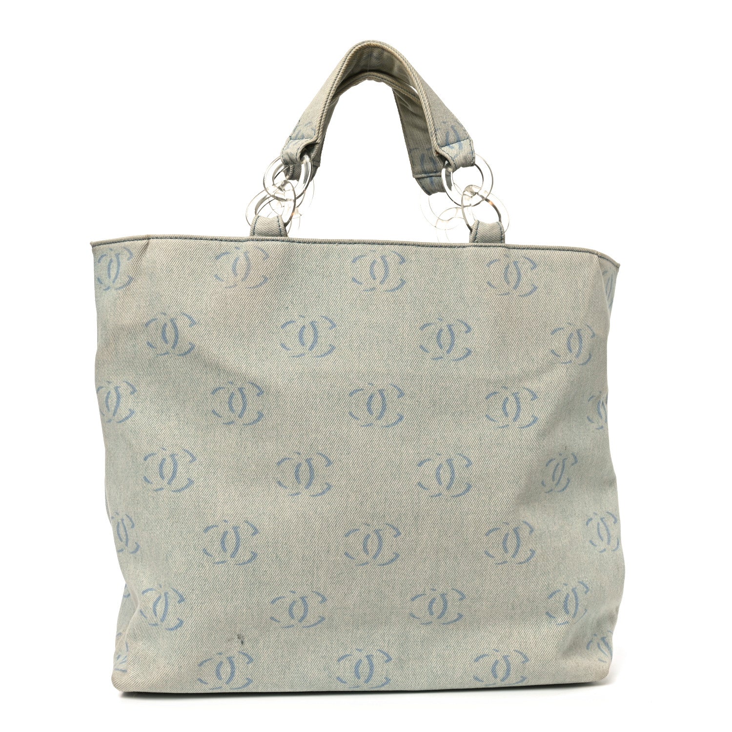 Denim Large CC Tote Light Blue