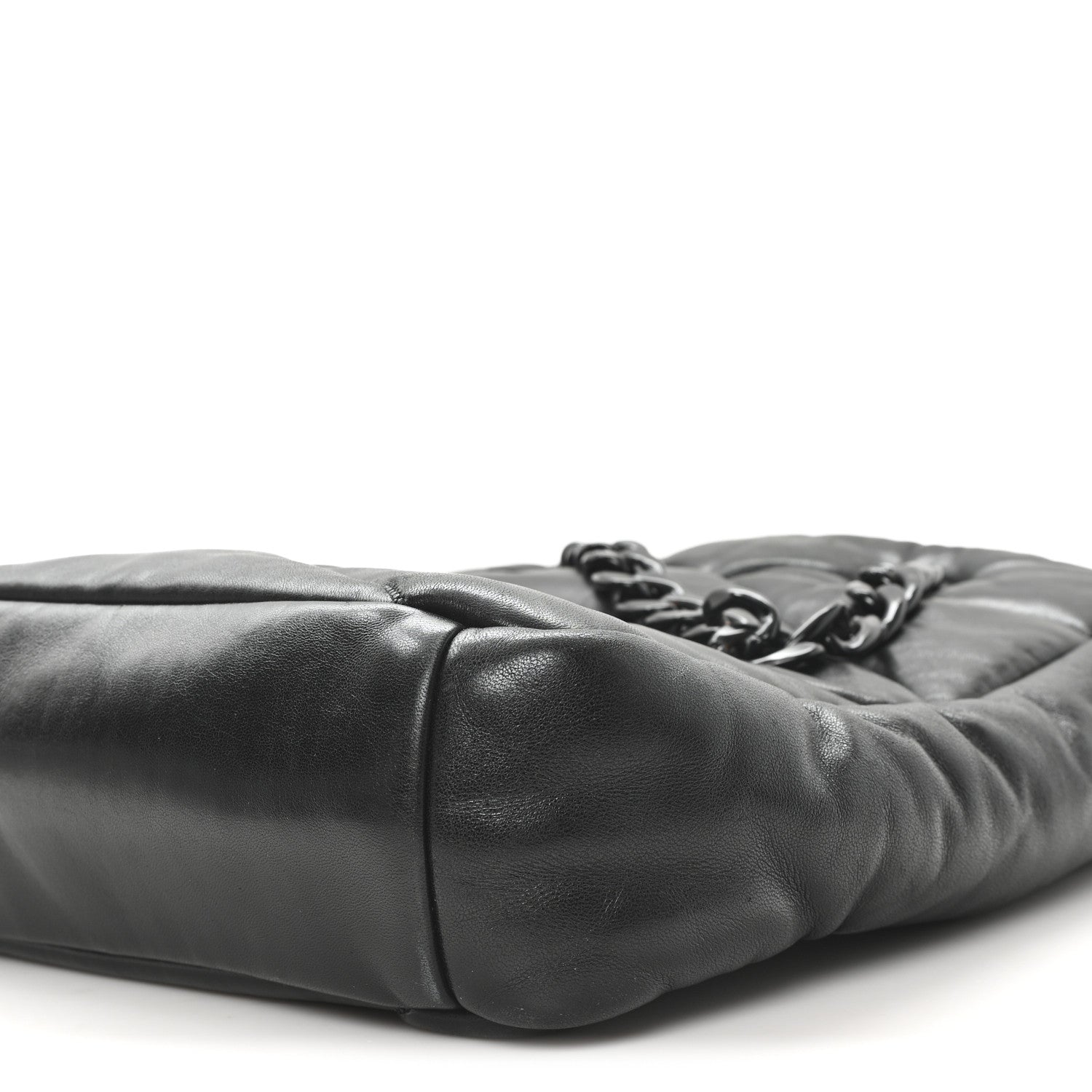 Nappa Cloud Quilted Travia Medium Tote Black