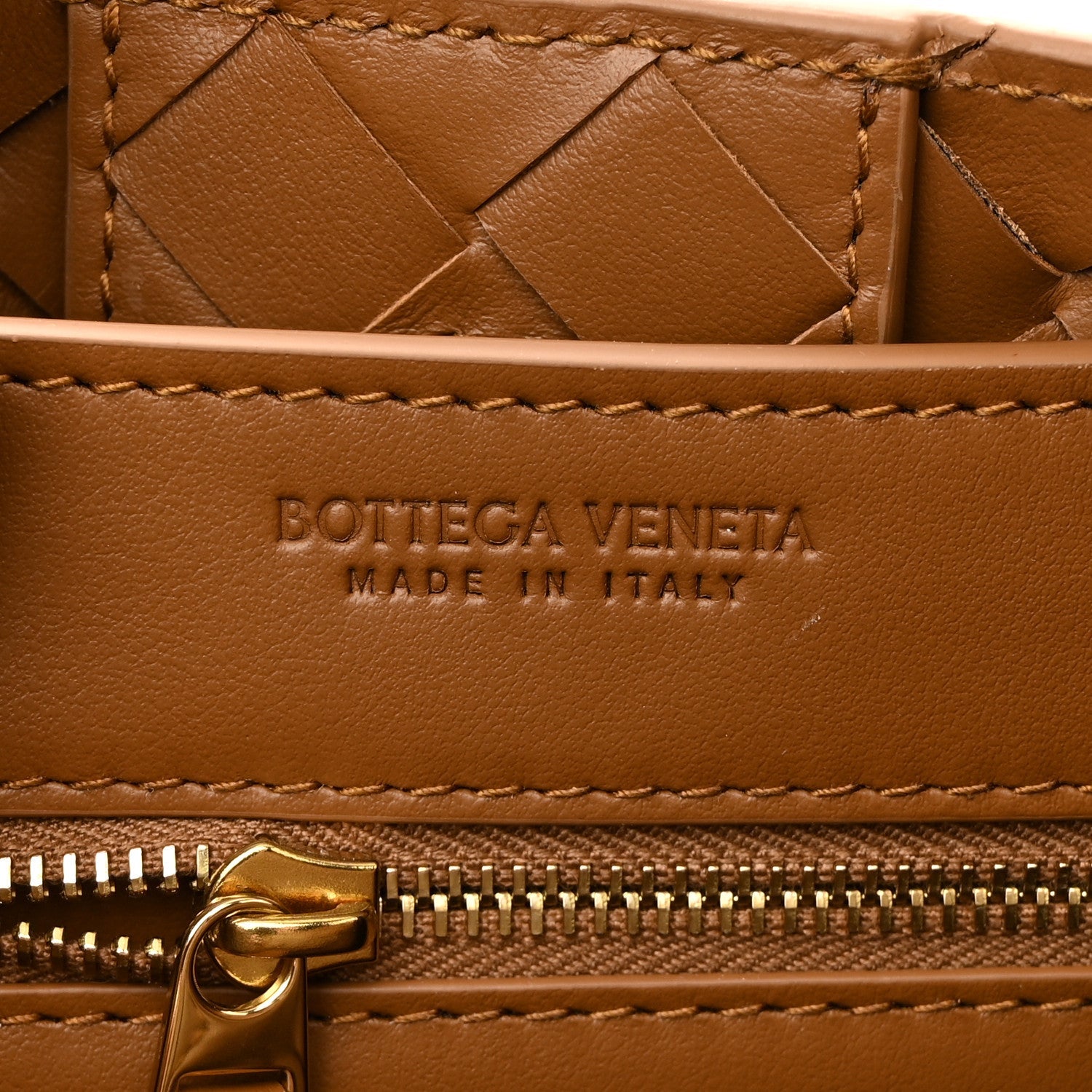 Suede Intrecciato Small Andiamo Shoulder Bag Amber