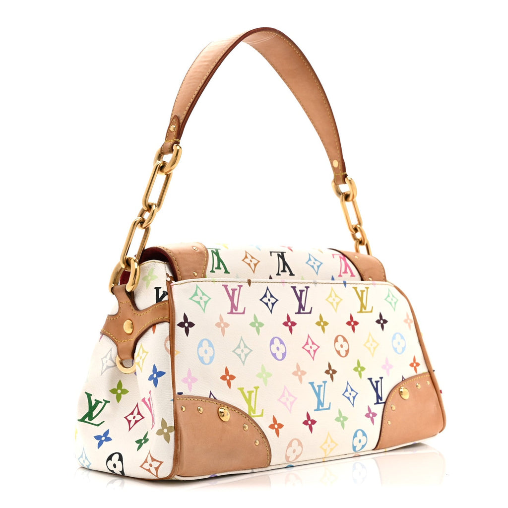 Monogram Multicolor Beverly MM White