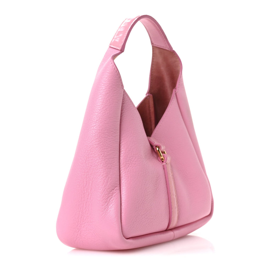 Grained Calfskin Mini G-Lock Hobo Pink