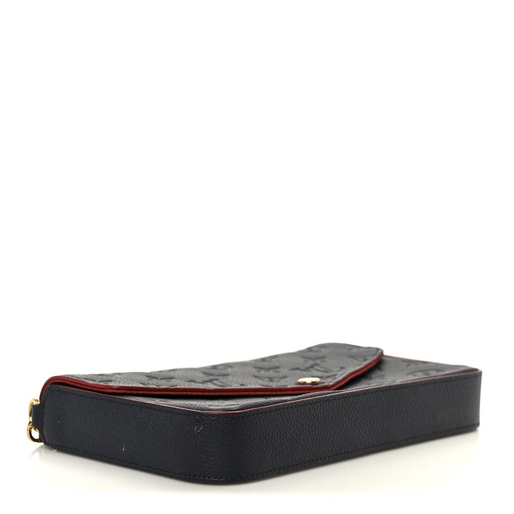 Empreinte Pochette Felicie Chain Wallet Marine Rouge