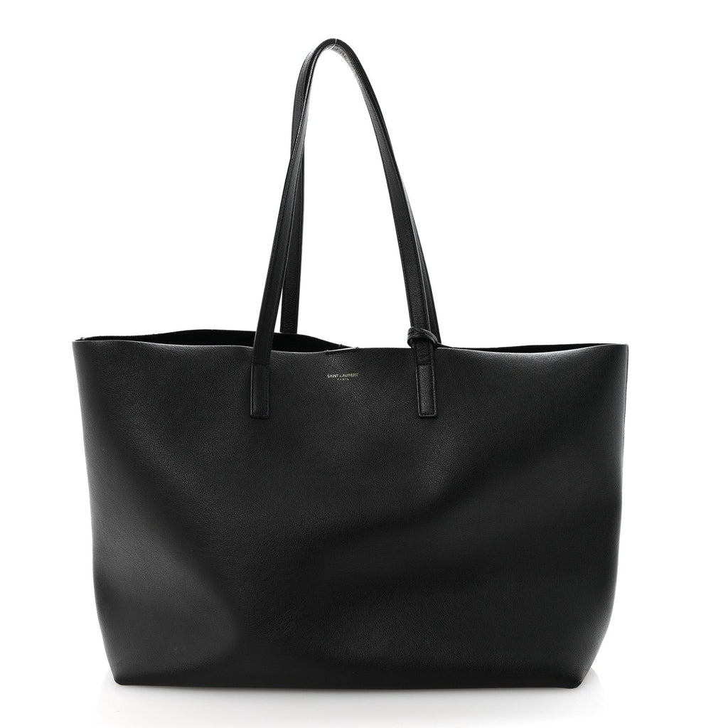 Calfskin Large Shopping Tote Black