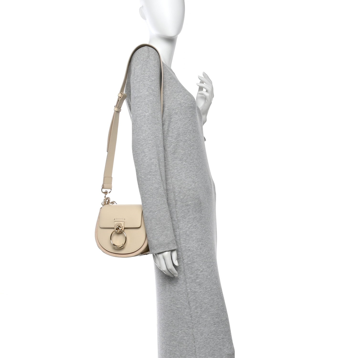 Calfskin Small Tess Bag  Sweet Beige