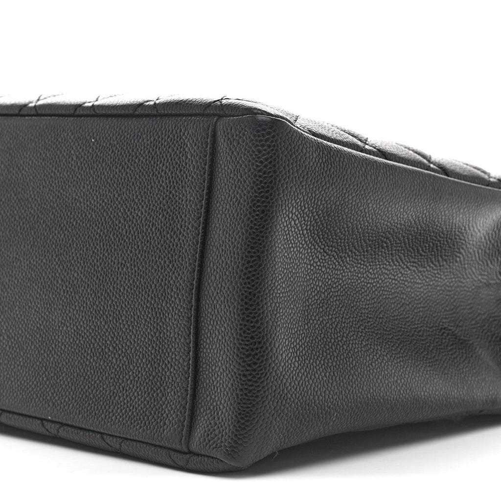 Caviar Quilted Grand Shopping Tote GST Black