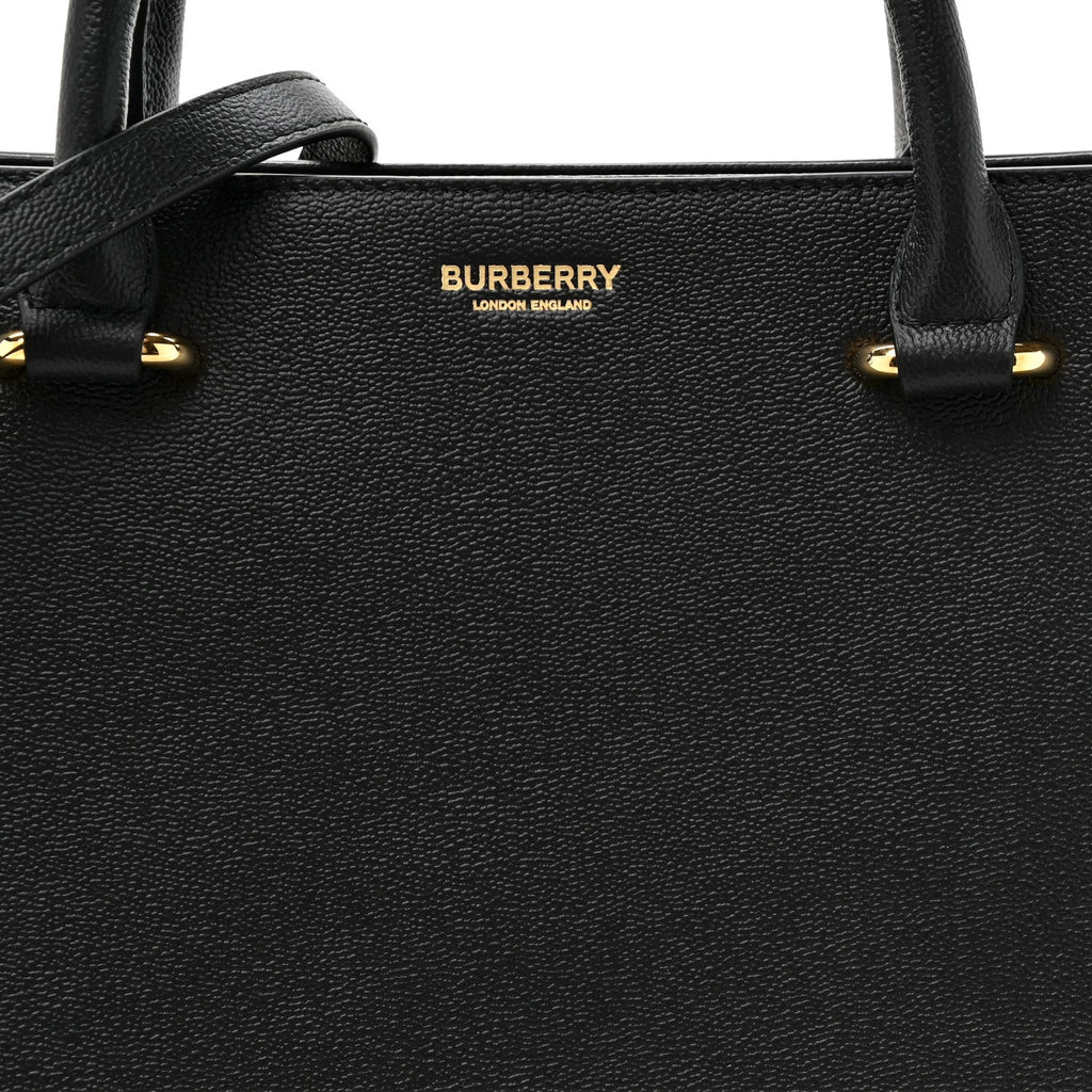 Calfskin Mega Check Small Banwell Tote Black