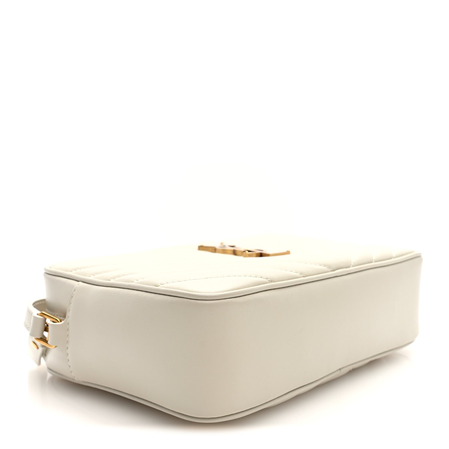 Calfskin Matelasse Monogram Lou Camera Bag Crema Soft