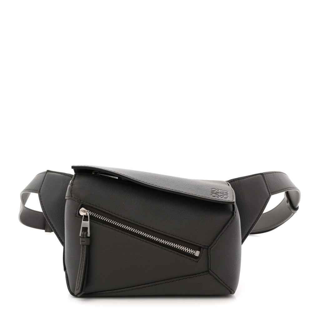 Calfskin Mini Puzzle Bumbag Dark Grey