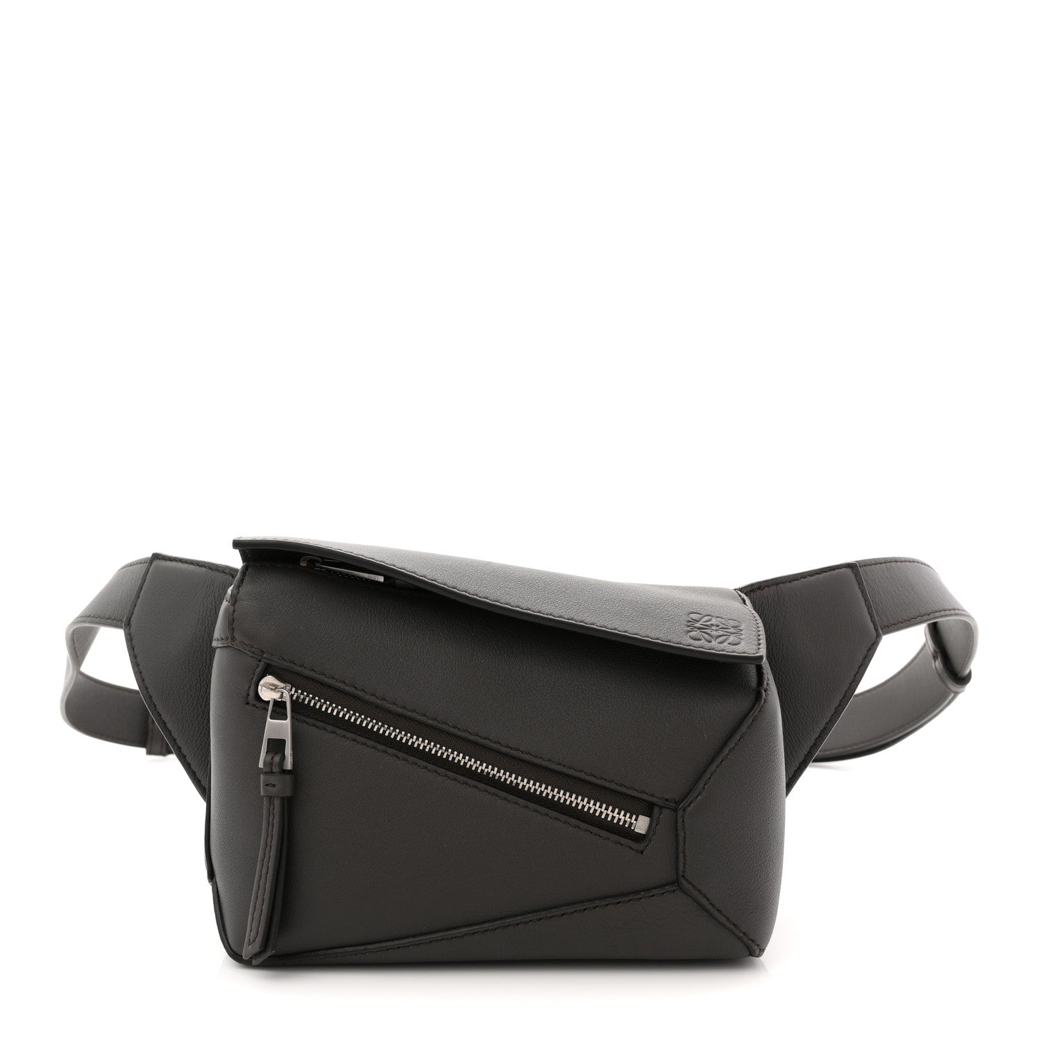 Calfskin Mini Puzzle Bumbag Dark Grey