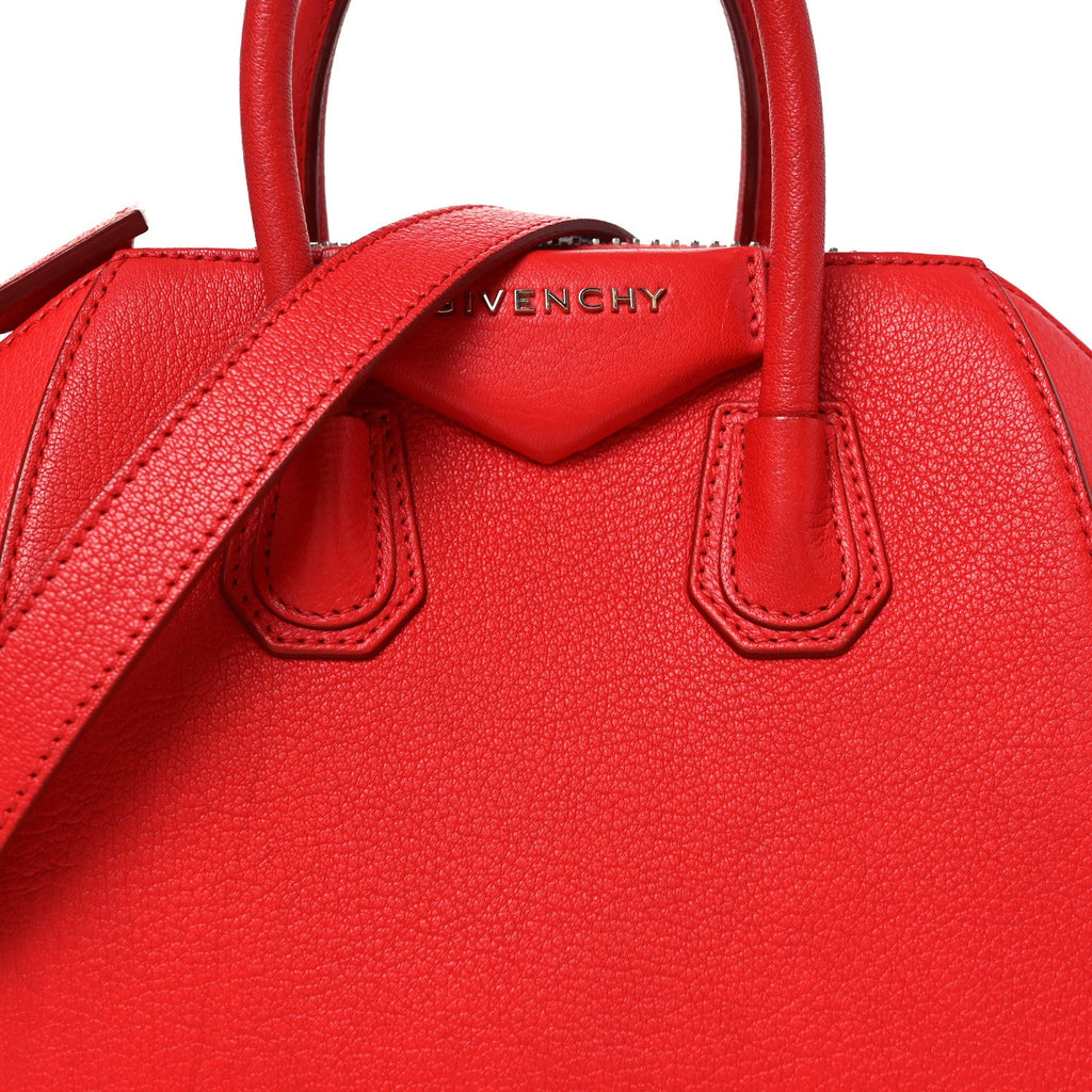 Sugar Goatskin Mini Antigona Red