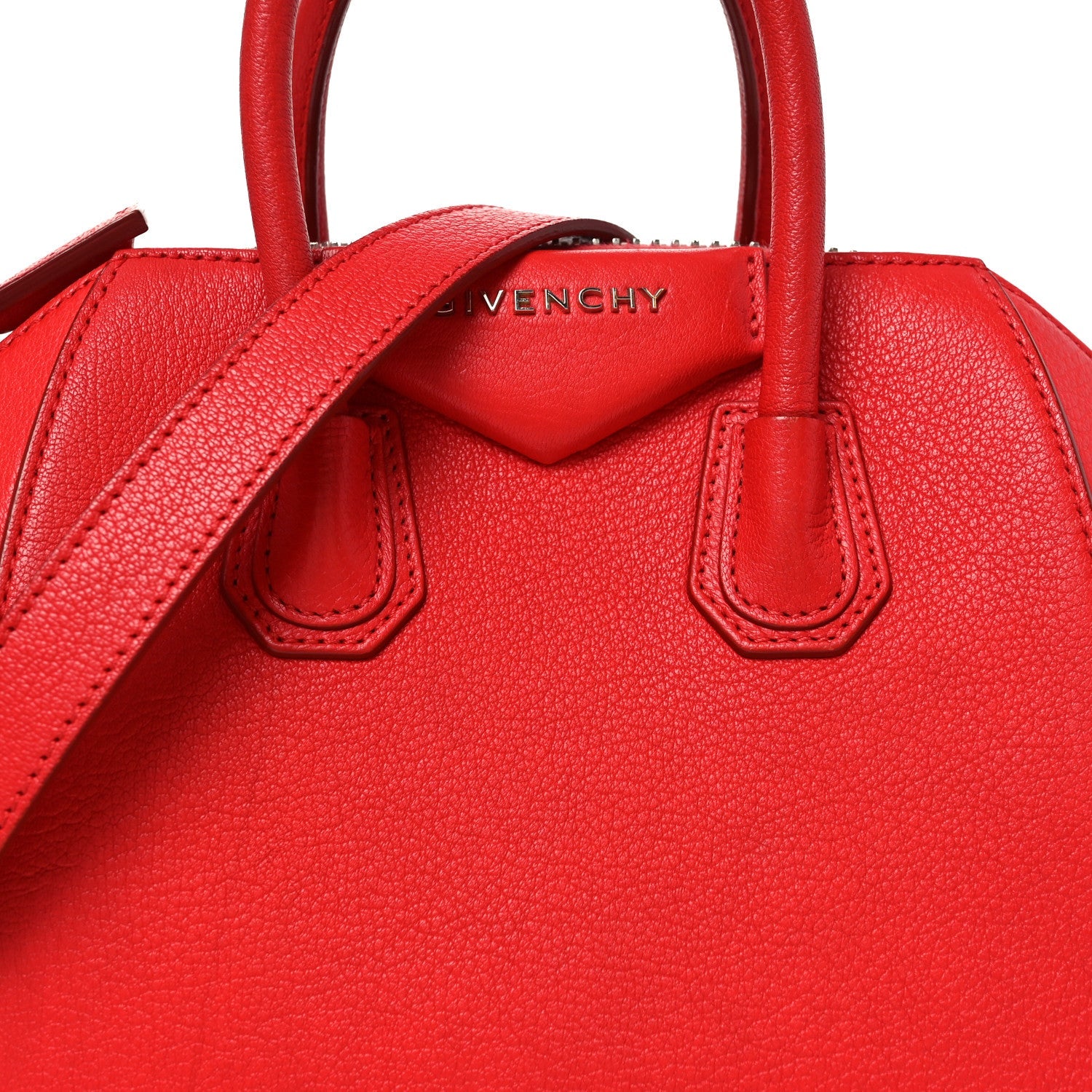 Sugar Goatskin Mini Antigona Red