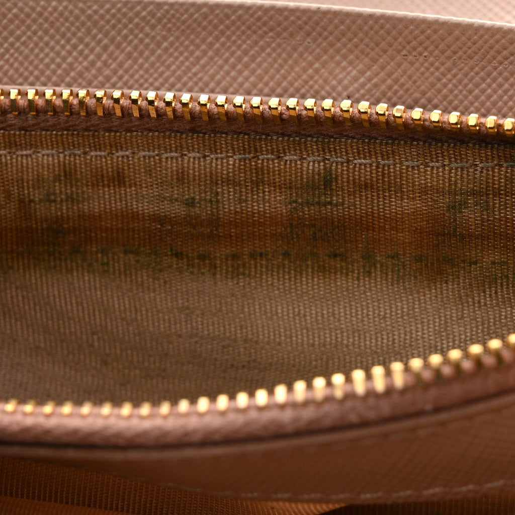 Saffiano Fiocco Bow Continental Wallet Cammeo