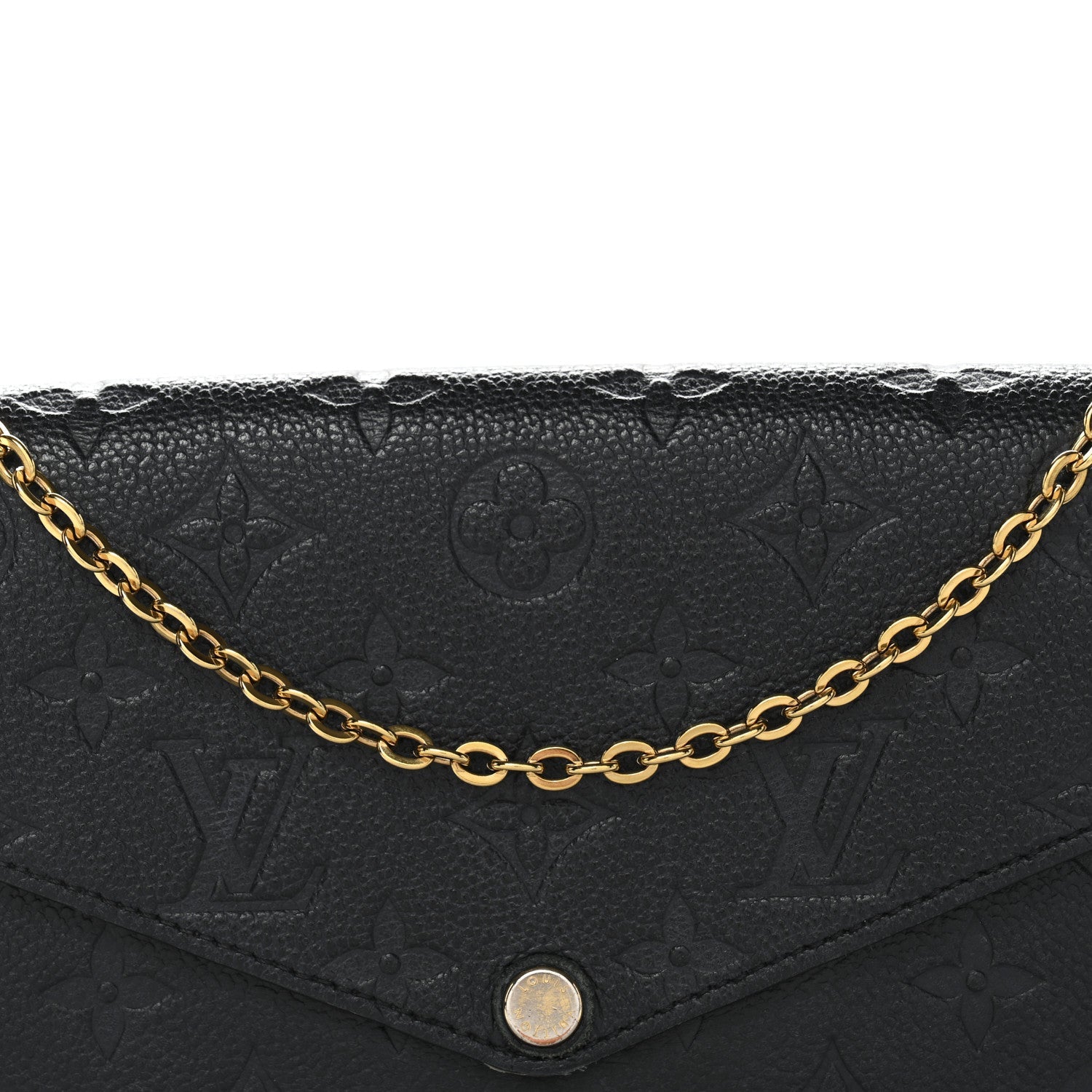 Empreinte Pochette Felicie Chain Wallet Black