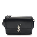 Box Calfskin Monogram Medium Solferino Satchel Black