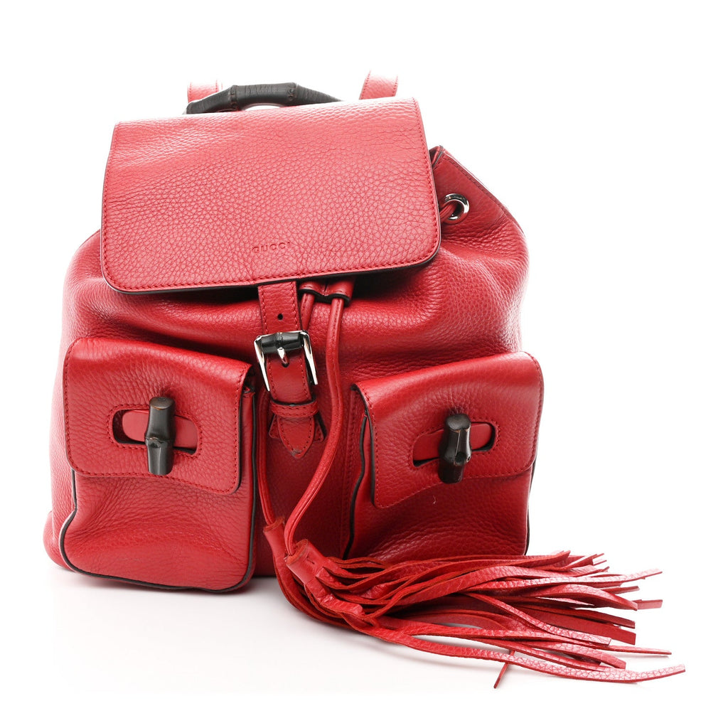 Cellarius Calfskin Medium Bamboo Backpack Petunia