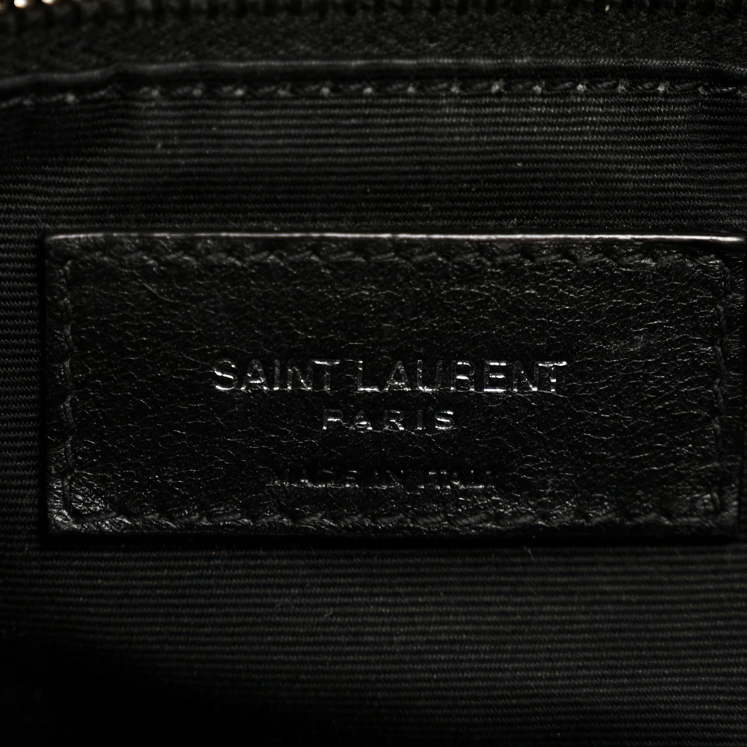 Lambskin Quilted Medium Loulou Puffer Monogram Chain Satchel Black