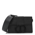 Ultra Matte Grained Calfskin 30 Montaigne Box Bag Black