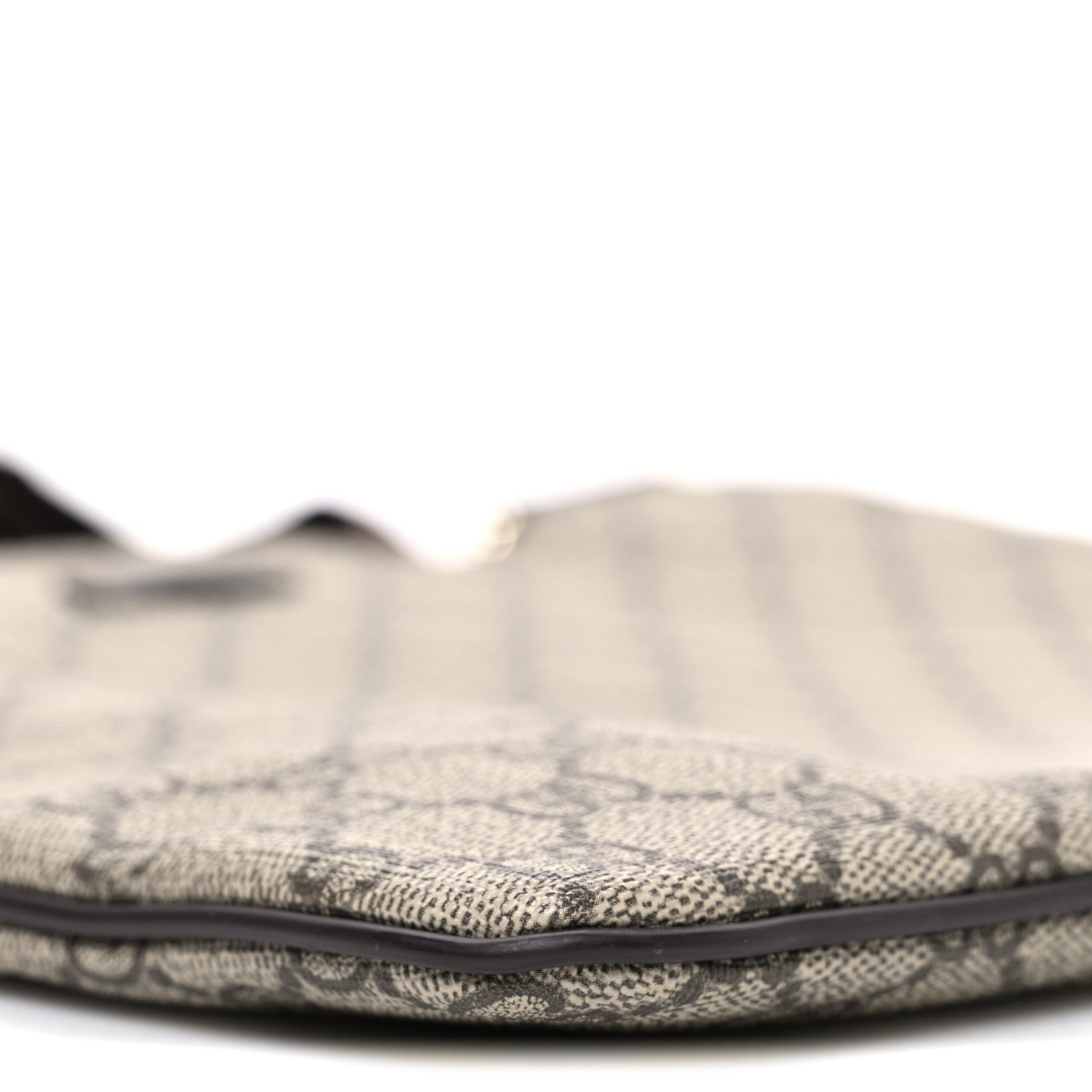 GG Supreme Monogram Medium Flat Messenger Bag Dark Brown